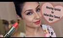 Summer pink lipstick for indian olive tanned medium skin tones Milani || Makeup With Raji