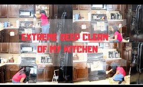 EXTREME DEEP CLEANING MY KITCHEN//WEEKEND CLEANING MOTIVATION//SPEED CLEANING 2019