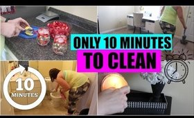 SPEED CLEANING MY HOUSE | TEN MINUTE TIDY UP CHALLENGE