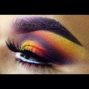Carnival eye makeup