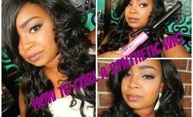 How to Curl a Synthetic Wig with a Curling Iron!!!