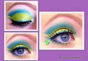 Teal and lime:)