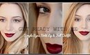 GET READY WITH ME for Fall | Simple Eyes & Bold Lip