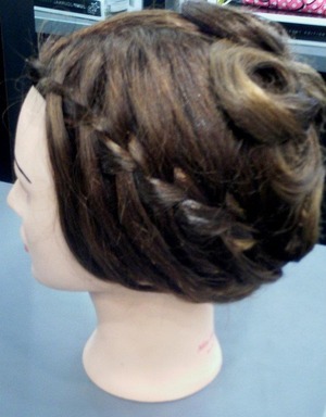 This is my little twist on the waterfall braid.