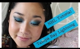 NHL Tutorial: Tampa Bay Lightning - Matte Blue Bright Smokey Eye Using Inglot!