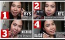 EYEBROW ROUTINE PHILIPPINES 2016: 4 WAYS USING BROW PRODUCTS FROM BYS, NYX, NICHIDO and DAISO