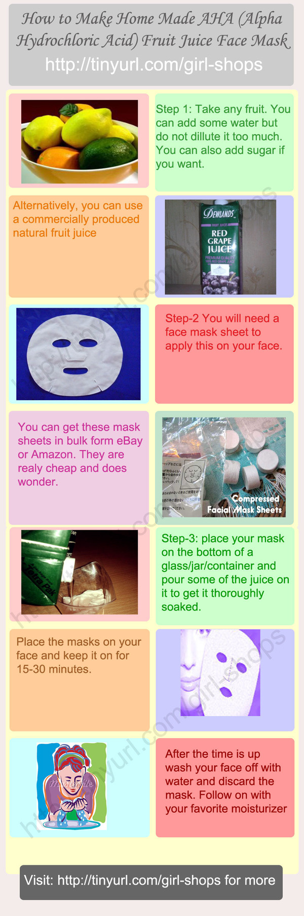 How to Make Home Made AHA (Alpha Hydrochloric Acid) Fruit Juice Face