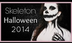 Skeleton Girl - Body Painting - Halloween 2014 #1