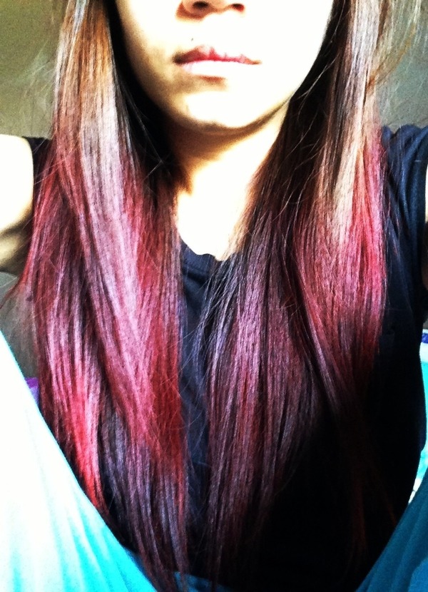 Red Dip Dyed Hair Zelah S S Photo Beautylish