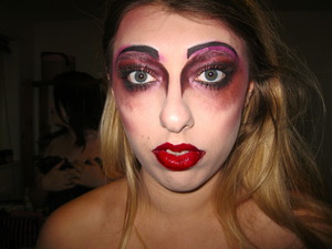 Largely influenced by Illamasqua's Theatre of the Nameless collection. Rocky Horror Picture Show event makeup  