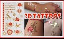 How to Apply 3D Metallic Flash Tattoos | Meliney