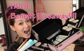 5 Minute Spring Makeup tutorial and HUGE HUGE Benefit Giveaway!!!!!