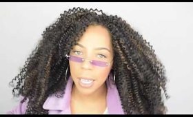 kinky curly crochet hair update + ways to style your hair