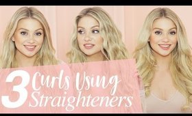3 Ways To Curl Your Hair With Straighteners | Milk + Blush Hair Extensions