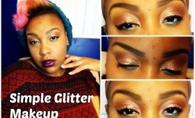 Simple Glitter Makeup