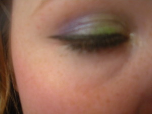 Green and purple shimmer