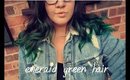 emerald green hair • MEG UP •