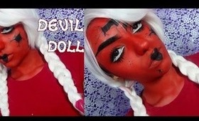 Scary Devil Doll Halloween 2013 Makeup Tutorial