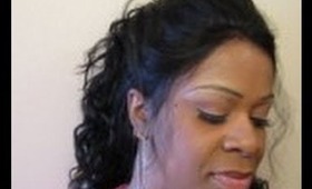 ♥ Easy Valentine's Day Updo using Freetress Equal Natural Hairline Lacefront Jealousy♥