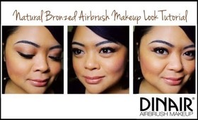 Natural Bronzed Airbrush Makeup Tutorial // Dinair Airbrushing // villabeauTIFFul