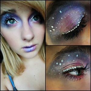 The gems that I used, I got at hobby lobby. All the other makeup I used is tagged (: