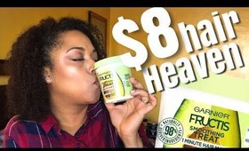 BYE BYE DRY HAIR! BEST $8 SPENT AT THE DRUGSTORE | REVIEW Garnier 1 Minute Hair Mask | MelissaQ