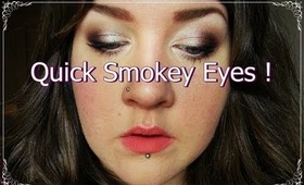 Quick smokey eyes using MUA Immaculate Collection Palette !