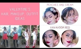 Valentine's Day: Ideas for Hair, Makeup, and Outfit! ♡♡♡