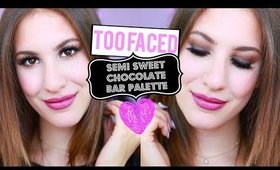 Too Faced Semi Sweet Chocolate Bar Palette Makeup Tutorial ♡ | JamiePaigeBeauty