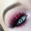 Sparkly Red and Electric Pink Birthday Makeup Tutorial