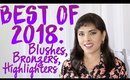 Best Blushes, Bronzers, Highlighters, Face Palettes of 2018