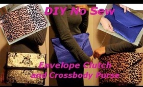 DIY No Sew Envelope Clutch and Cross Body Purse