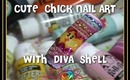 Diva Chick Shell Easter Nail Art :::... Jennifer Perez of Mystic Nails ☆