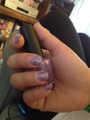 Did my friend's nails! Excuse the dry cuticles...

Milani Hi-Res, Sally Hansen Disco Ball