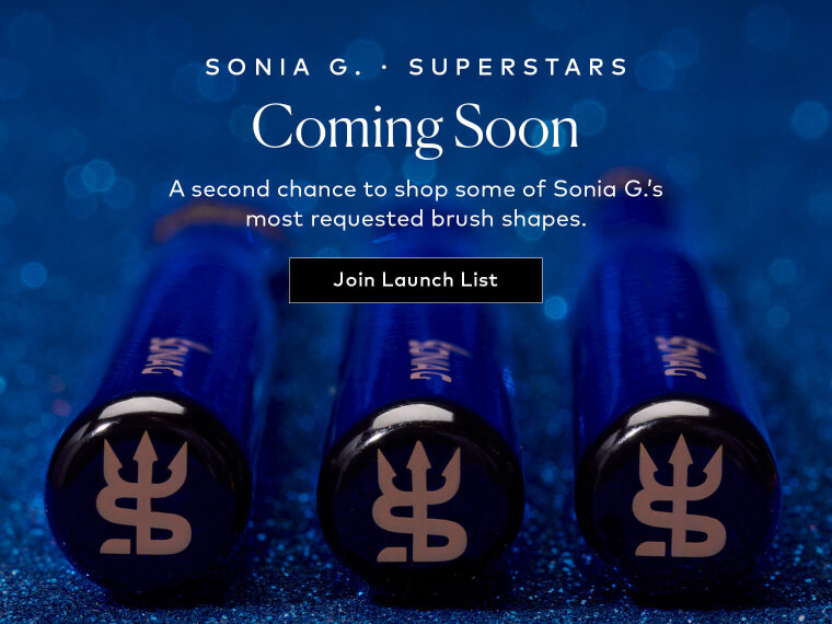 Another chance to shop some of Sonia G.’s most requested brush shapes is almost here. Join the launch list, and we’ll let you know the moment all three are available.