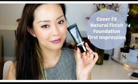 Cover FX Natural Finish Oil Free Foundation Review & First Impressions