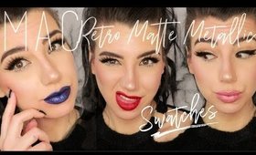 MAC RETRO MATTE METALLIC SWATCHES | MSQUINNFACE