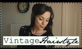 Vintage Hairstyle Tutorial! Talk-through Tutorial! 1940s Inspired Hair!