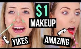 FULL FACE $1 MAKEUP || What Worked & What DIDN'T