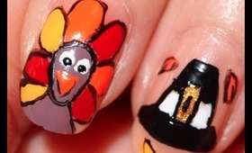 Thanksgiving Turkey Nails