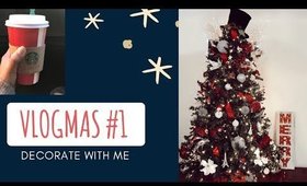 VLOGMAS DAY 1 - DECORATE WITH ME | CHRISTMAS TREE