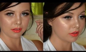 Full Face Using Only Highlighters CHALLENGE | Danielle Scott