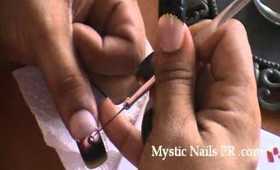 Red Bow Nail Art ~ One Stroke