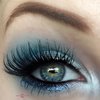 Chic Frosty Shimmering Blue Makeup