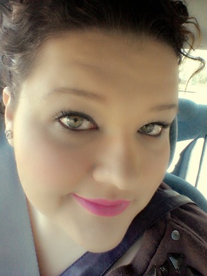 I love a bright lipstick with neutral makeup. 