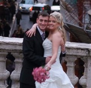 My husband Cameron and I after we got married in Rome