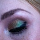St. Patricks Day eye makeup! 