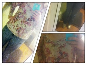 First OOTD! Just a casual day at school. Top-Nordstrom Jeans- American Eagle Shoes-Nordstrom.