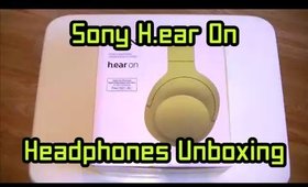 Sony h.ear on Over Ear Headphones Unboxing - Yellow Version