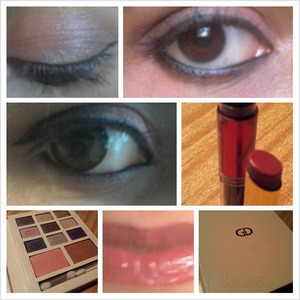 GA-DE eyeshadow.. lipatick max factor + gade no 360.. contact lenses Bella eyes 
